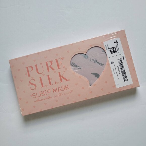 NWT LitBear 100% Silk Sleep Eye Mask - Picture 2 of 9